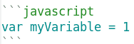 markdown code markdown code