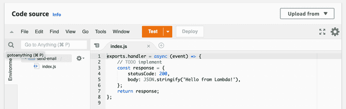 aws lambda source aws lambda source